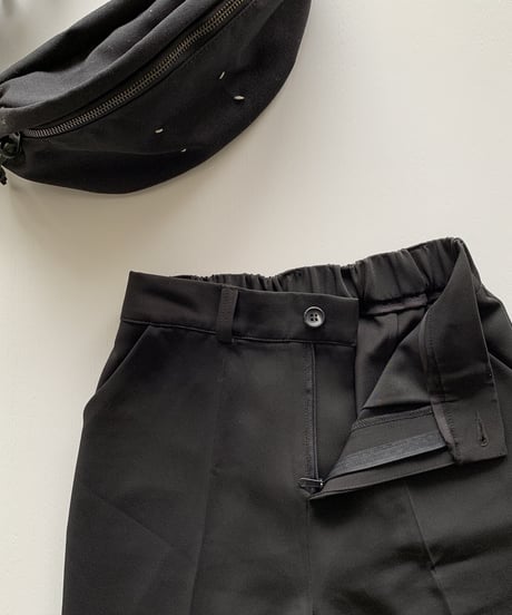 straight slacks (black)