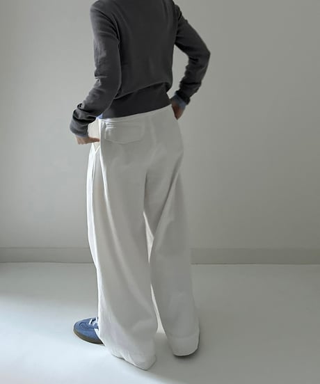 wide white pants
