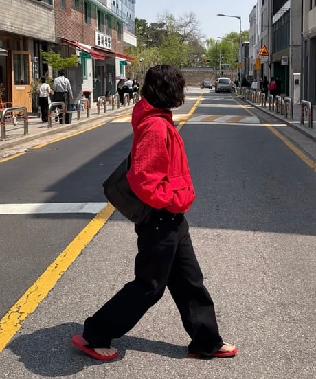 black cotton pants
