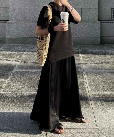 black maxi dress