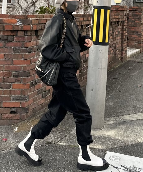 fake leather blouson