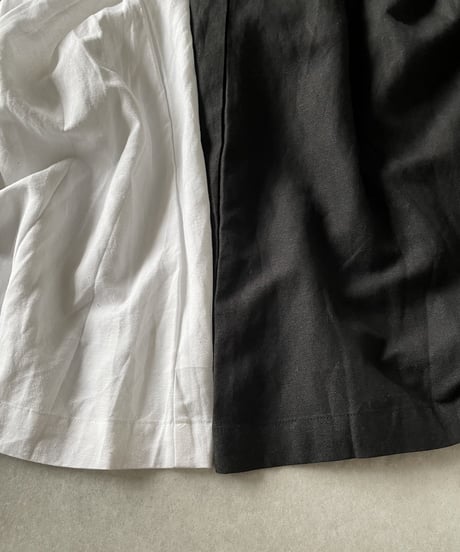 リネンロングワンピースwhite,black