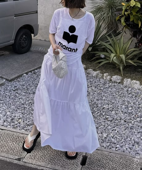 long tiered dress