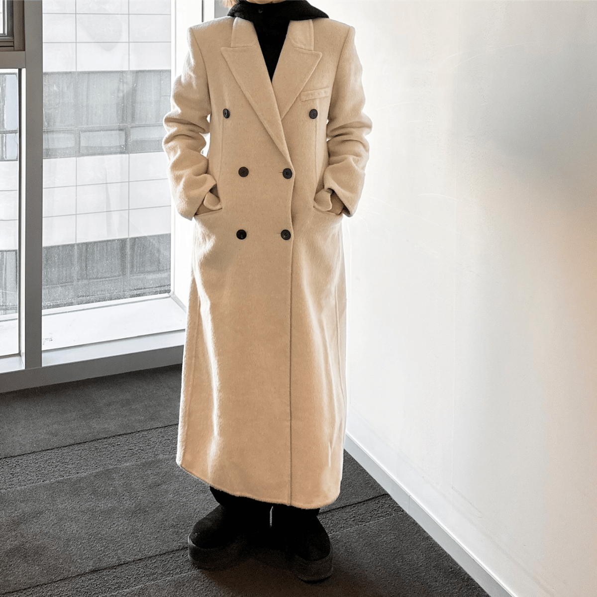 202 最終価格 新品 confect スーピマコットンダブルブレストチェスター