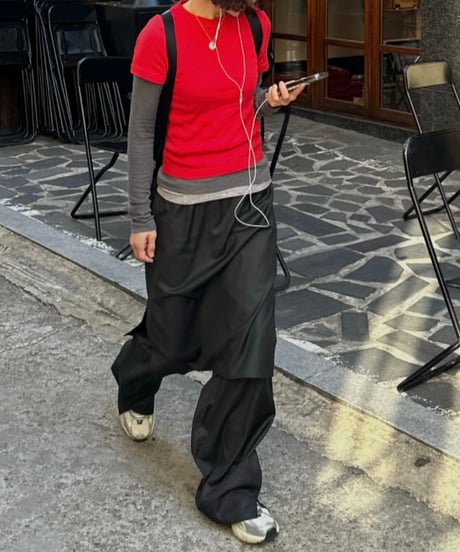 trousers with skirt