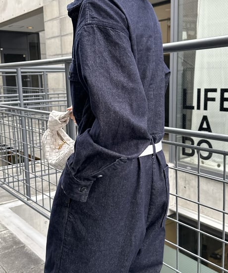 indigo denim all in one