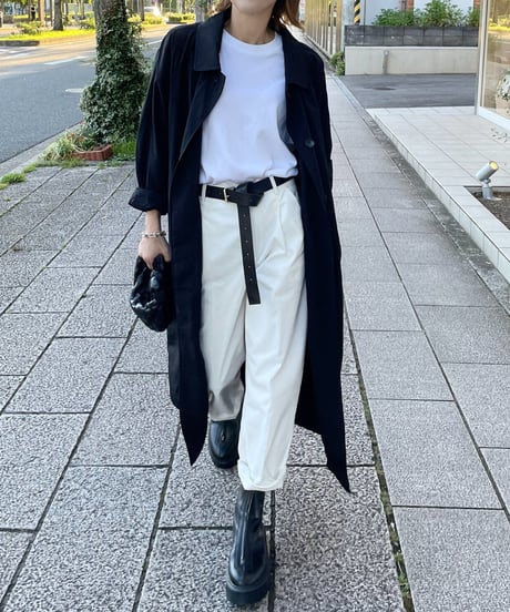 light soutien collar coat (black/beige)