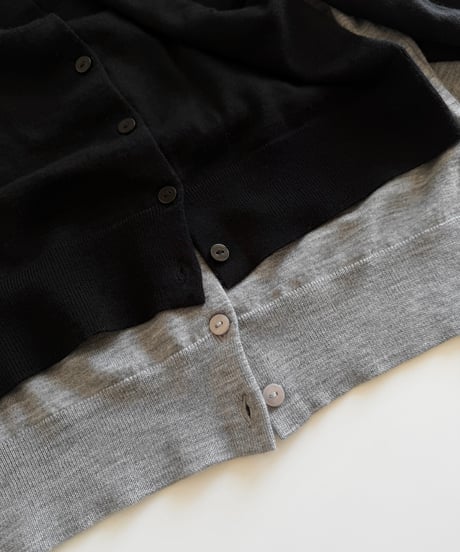 merino wool crew neck cardigan