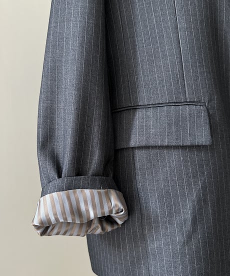 pinstripe tailored jacket
