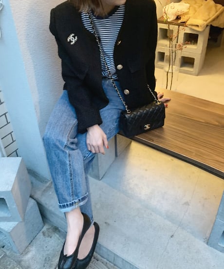 tweed jacket black