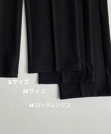 wool blend straight slacks