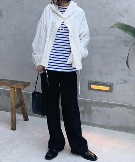 high-waist wool like slacks