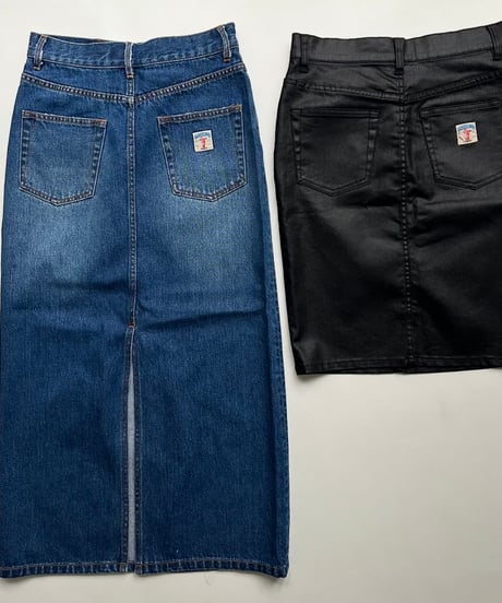 ok.soon×piccadilly COATING DENIM MIDDLE SKIRT