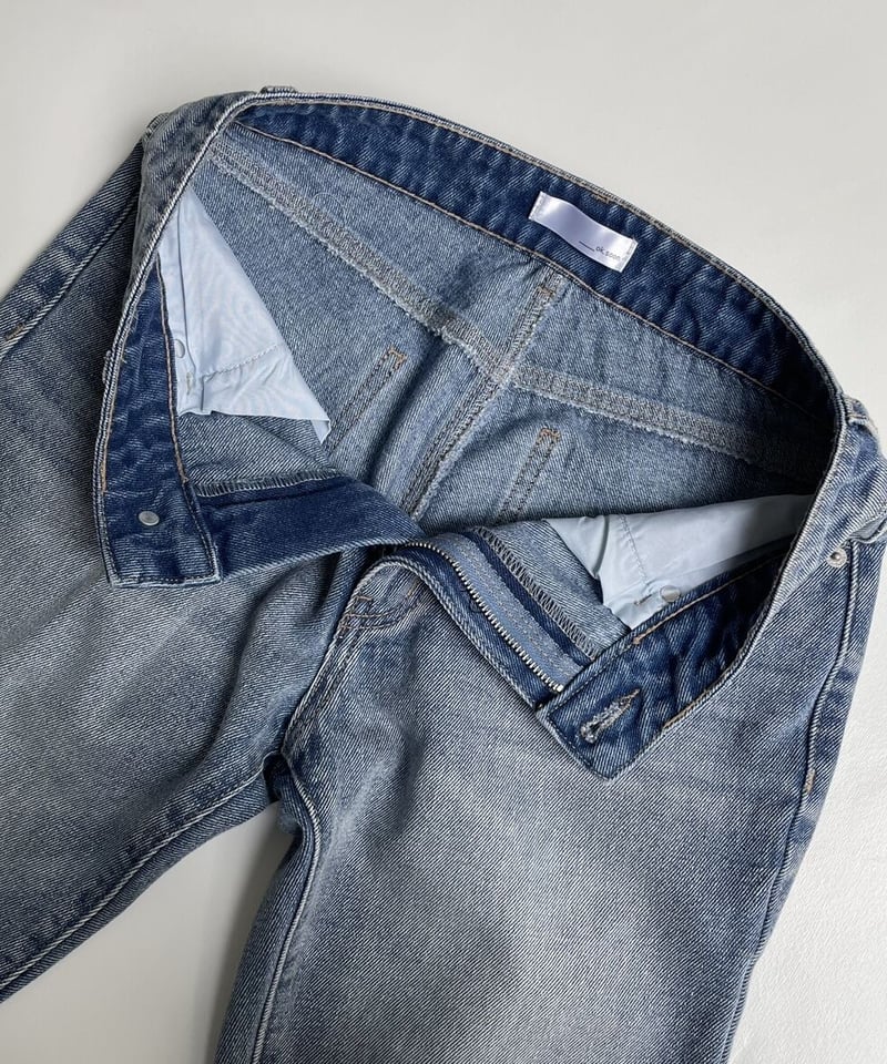 cotton slim pants denim | ok.soon cotton slim pants denim | ok.soon