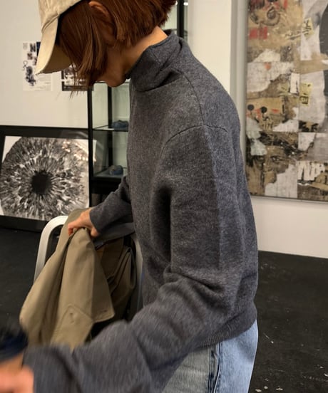 ［easy series］high neck sweater