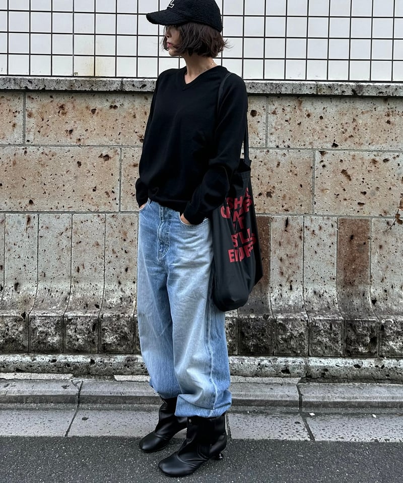 V neck wool knit | ok.soon