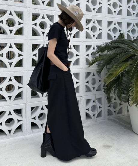 maxi skirt black