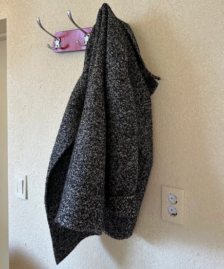 wool tweed half coat