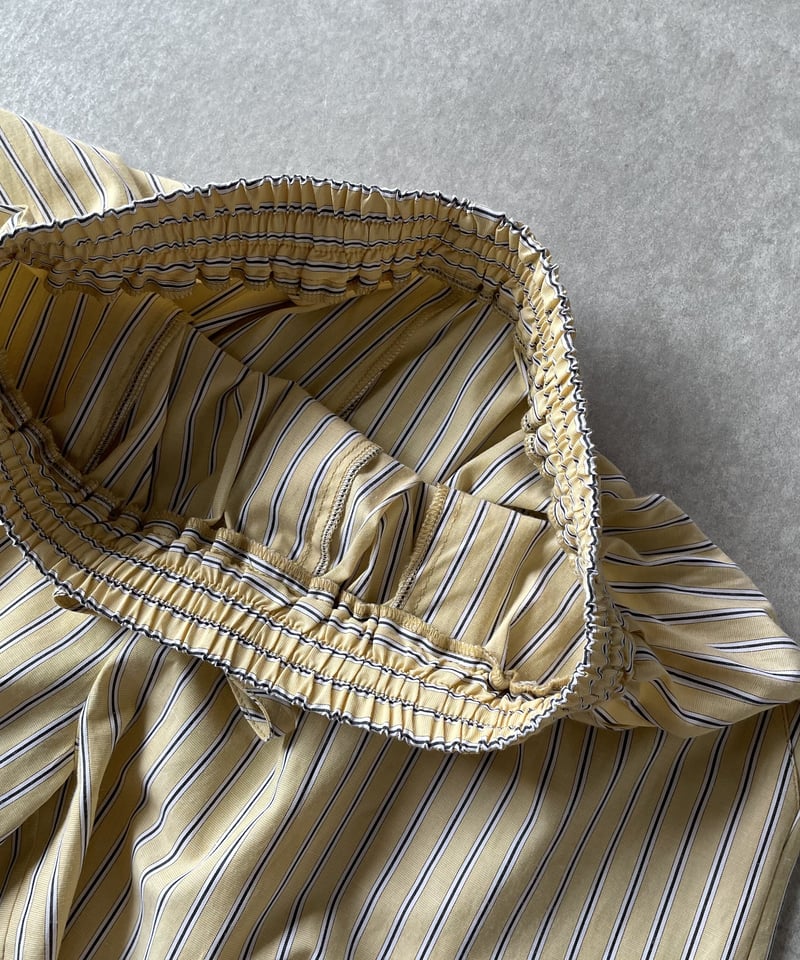 mulch stripe half pants (yellow/blue) | ok.soon