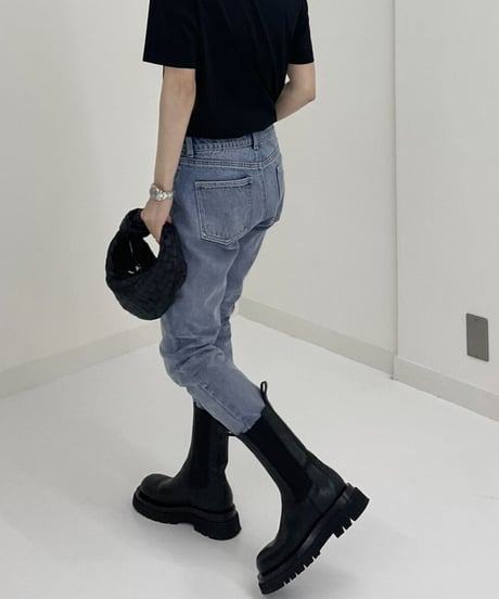 cotton slim pants denim