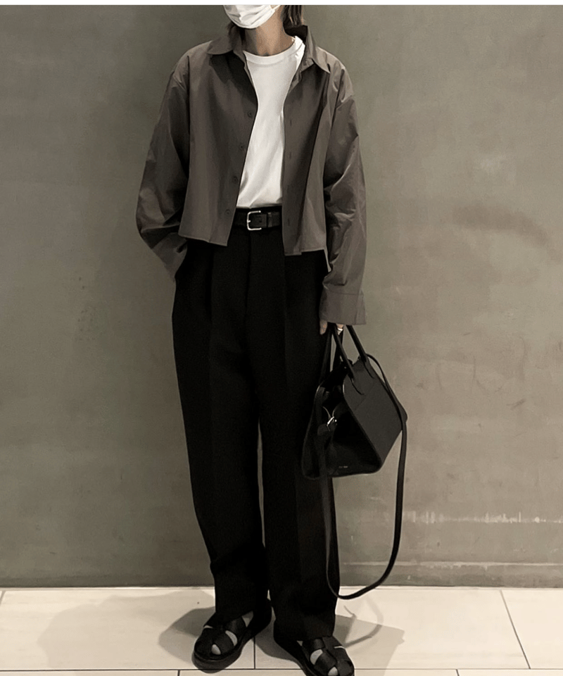 cropped shirt set-up | ok.soon cropped shirt set-up | ok.soon