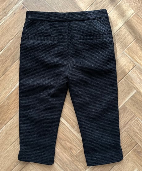 monotone tweed capri pants