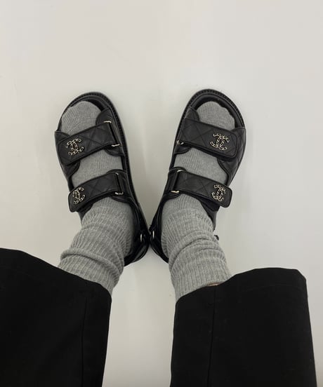 rib socks (white/black/gray/beige)