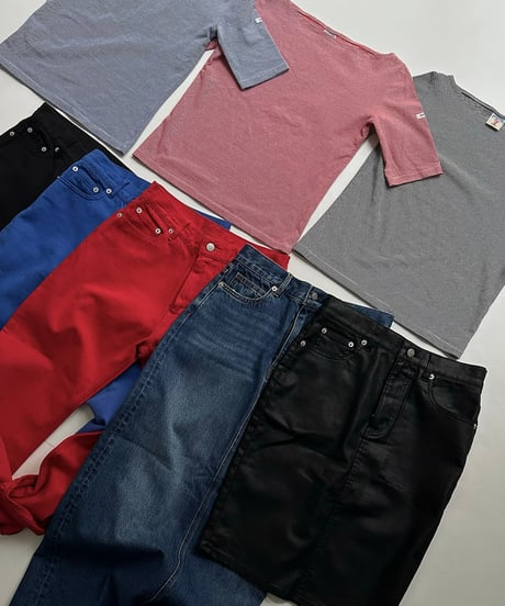 ok.soon×piccadilly OGC DENIM OVERDYE PANTS
