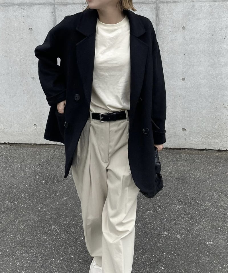 ハンドメイドウールジャケットblack | ok.soon