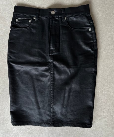 ok.soon×piccadilly COATING DENIM MIDDLE SKIRT