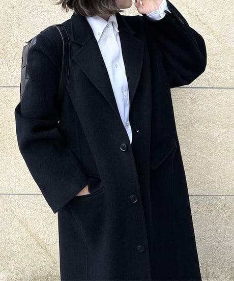 gentleman wool coat(black)