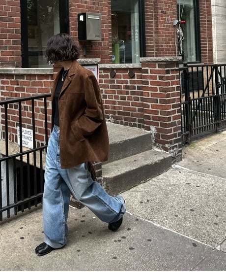 classic suede jacket brown