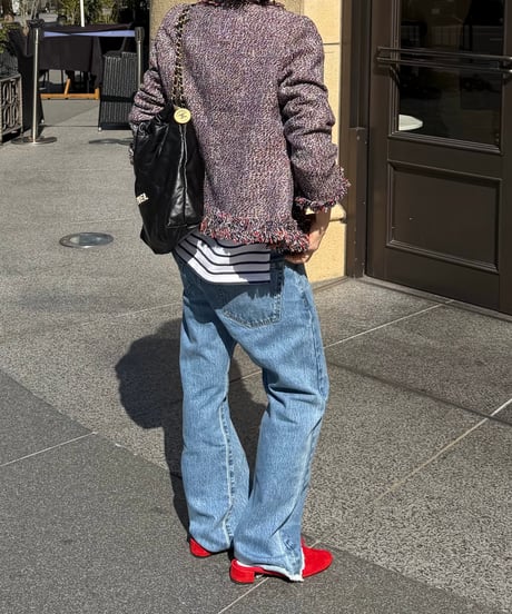 color tweed jacket