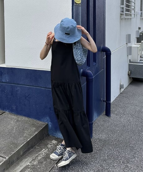 long tiered dress