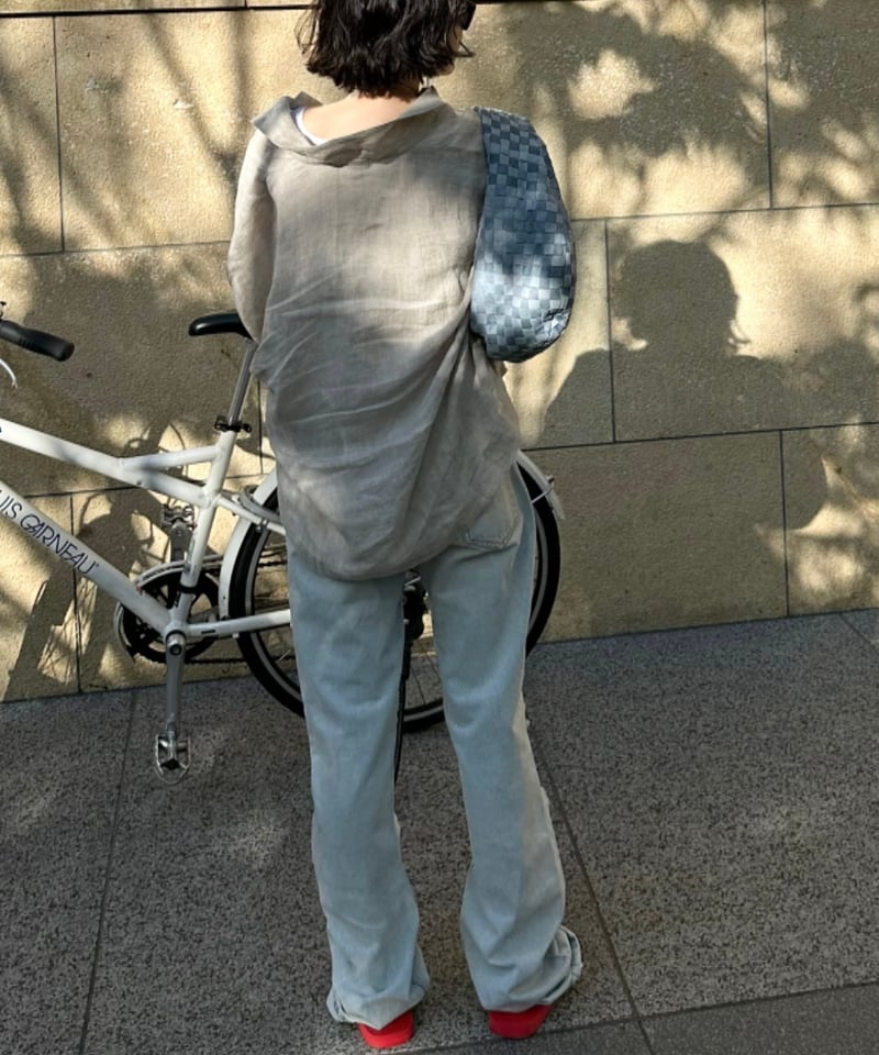 linen shirt&long skirt relax setup | ok.soon