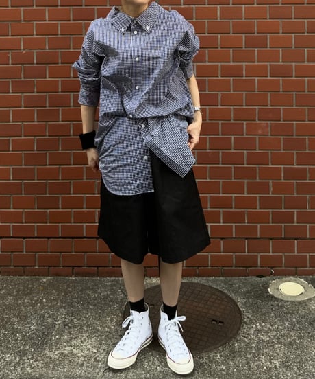 cotton midi wide leg pants