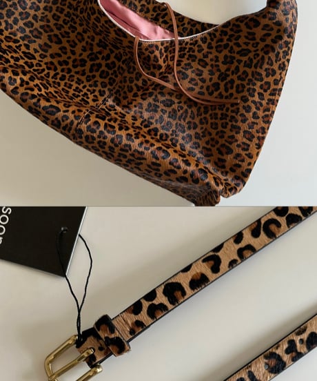［pre-order］leopard leather bag