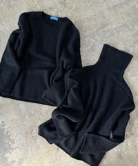 nep yarn high neck,round neck sweater
