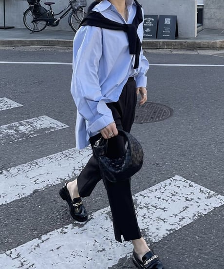 side slit slacks (black)