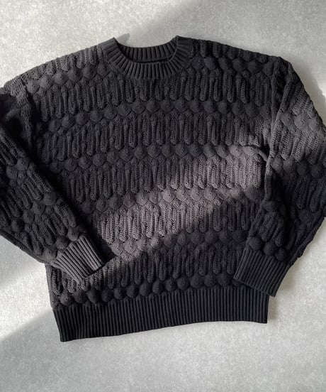 クロシェットニットblack