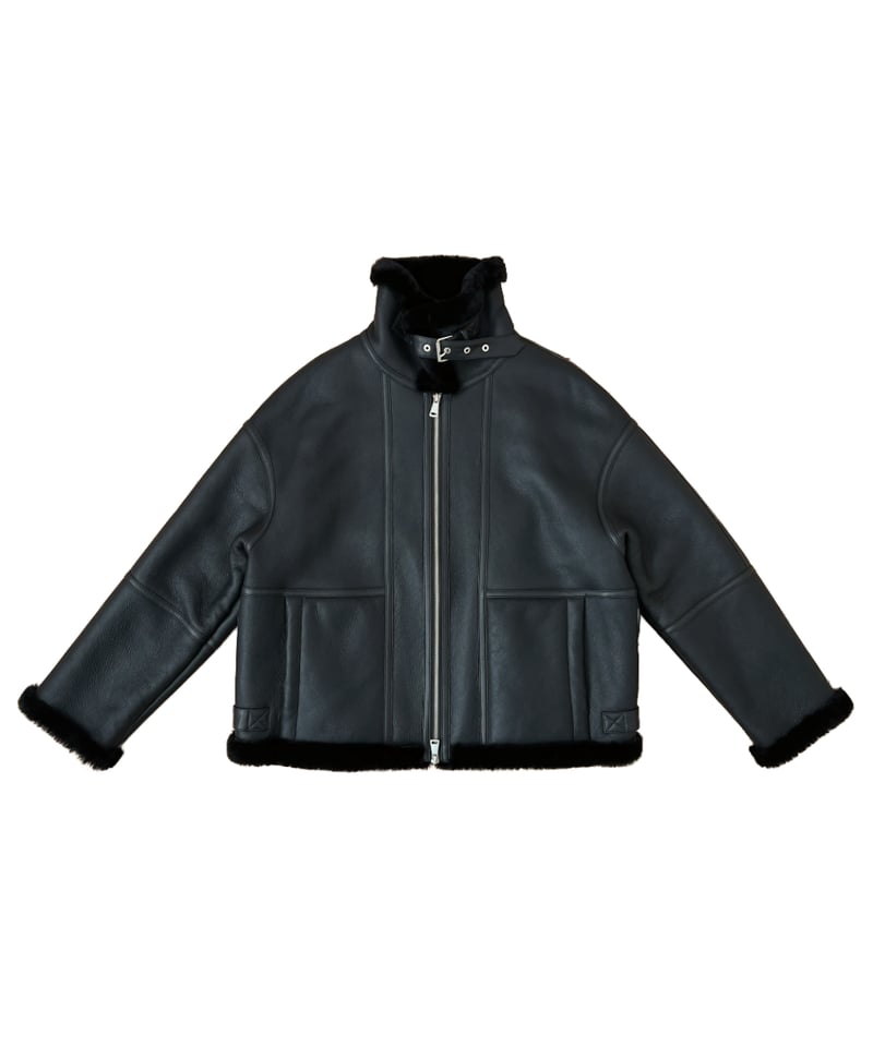 ジャケット・アウター Japanese label wrinkled finish leather mj10378- Synthetic Leather Zip Up Jacket ジップアップジャケット