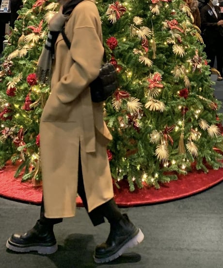 light melton coat(camel)