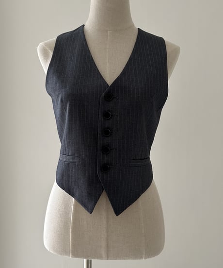 tailored vest & london stripe bowtie