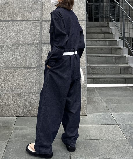 indigo denim all in one