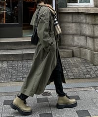 trench coat moss green (regular / long length)