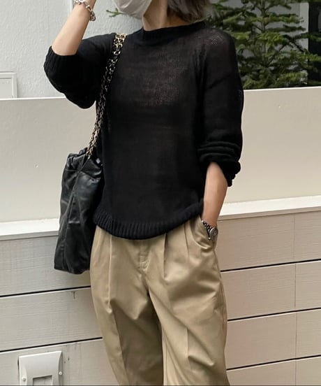 summer knit (black)