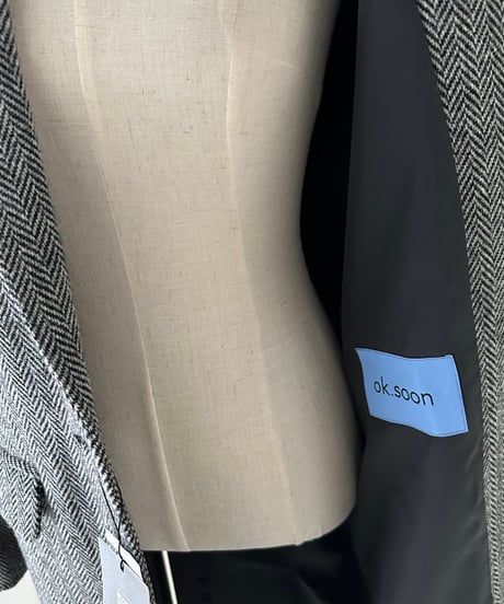 herringbone wool coat