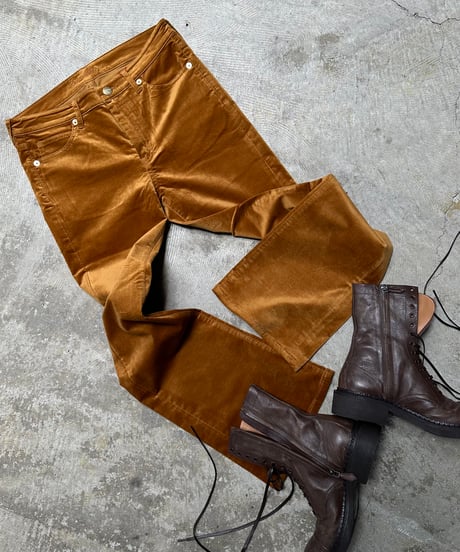 ok.soon×piccadilly velours pants(black/brown/camel)