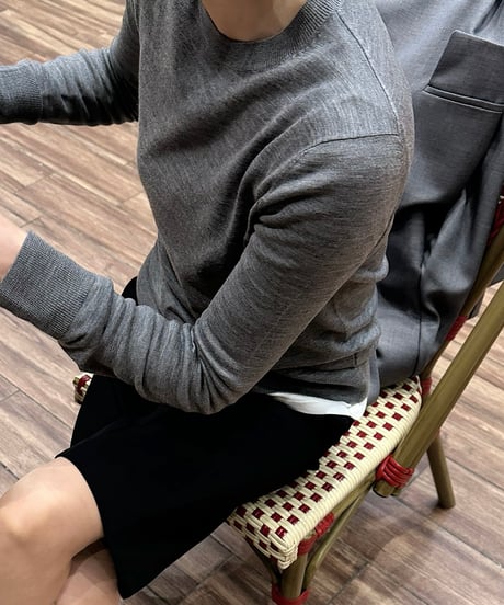 merino wool crew neck knit