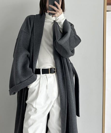 wool gown coat